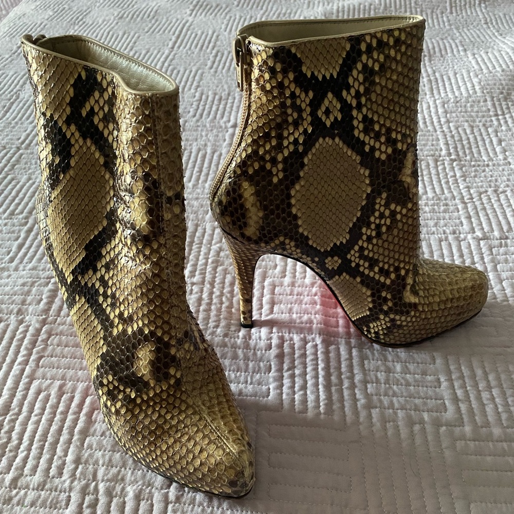 Original Real Python Christian Louboutin Boots